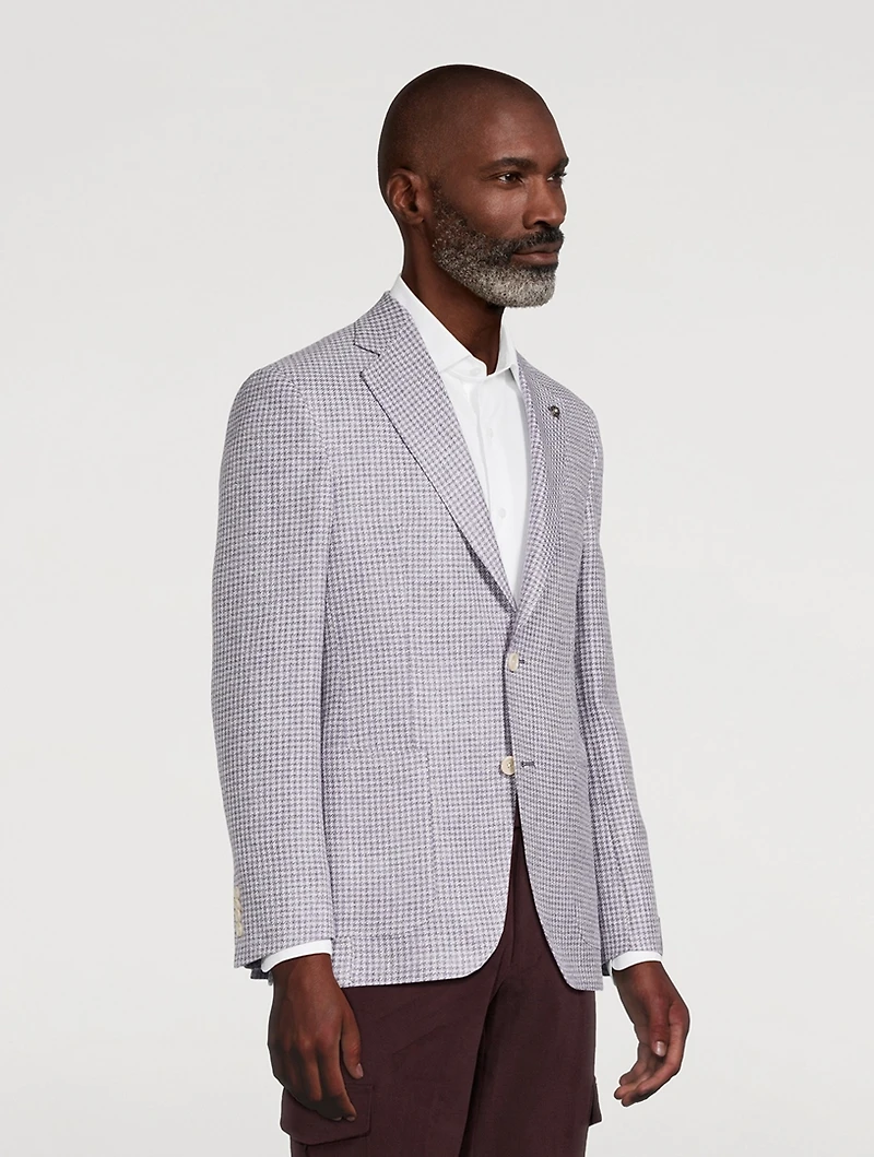 Myles Houndstooth Blazer