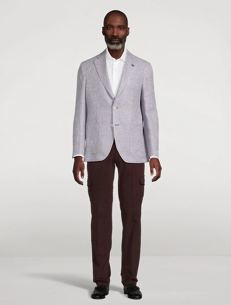 Myles Houndstooth Blazer