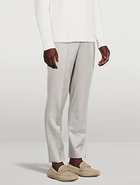 Yves Single-Pleat Wool Trousers