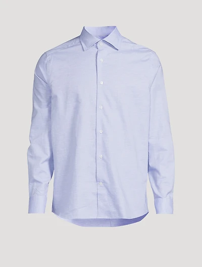 Danforth Cotton And Linen Stretch Long-Sleeve Shirt