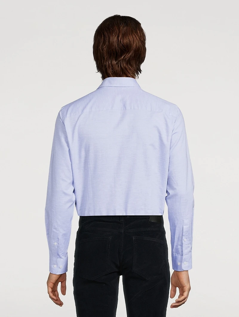 Danforth Cotton And Linen Stretch Long-Sleeve Shirt