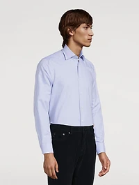 Danforth Cotton And Linen Stretch Long-Sleeve Shirt