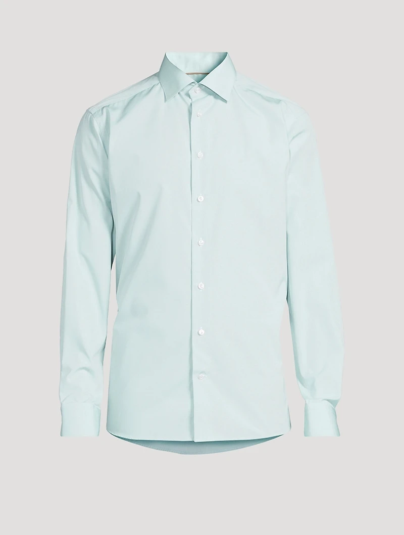 Slim-Fit Poplin Long-Sleeve Shirt