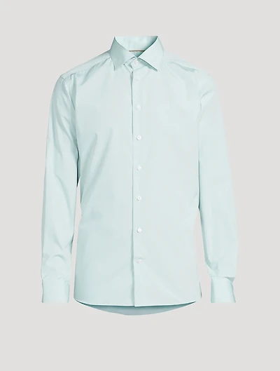 Slim-Fit Poplin Long-Sleeve Shirt