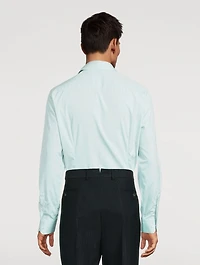 Slim-Fit Poplin Long-Sleeve Shirt