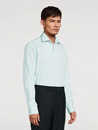 Slim-Fit Poplin Long-Sleeve Shirt