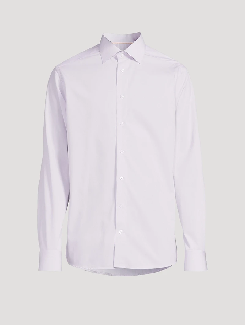 Slim-Fit Striped Long-Sleeve Shirt
