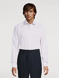 Slim-Fit Striped Long-Sleeve Shirt