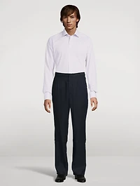 Slim-Fit Striped Long-Sleeve Shirt