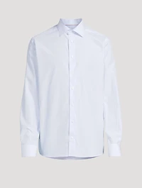 Slim-Fit Elevated Shirt Check Print