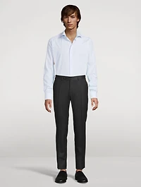 Slim-Fit Elevated Shirt Check Print