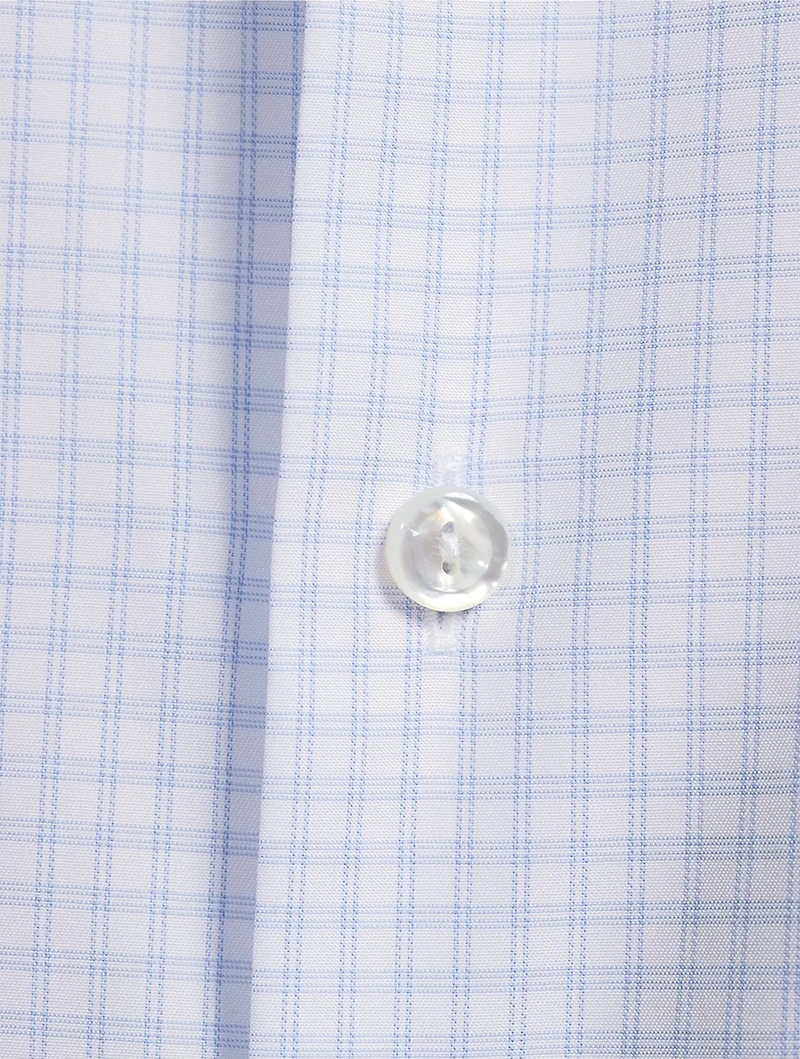 Slim-Fit Elevated Shirt Check Print