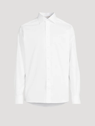 Slim-Fit Pique Long-Sleeve Shirt