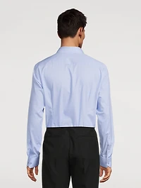 Slim-Fit Pique Long-Sleeve Shirt