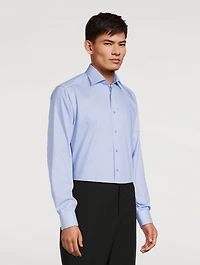 Slim-Fit Pique Long-Sleeve Shirt