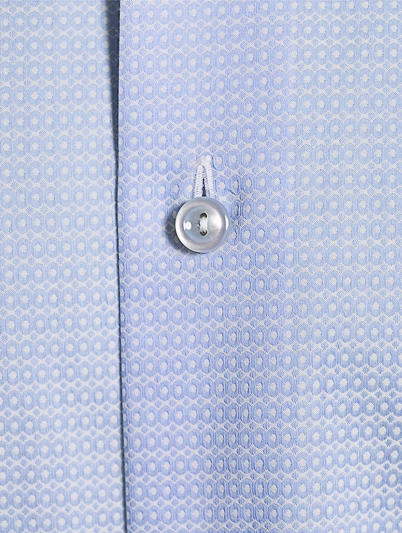 Slim-Fit Pique Long-Sleeve Shirt