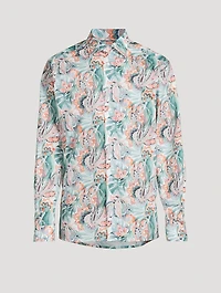 Contemporary-Fit Long-Sleeve Shirt Floral Print