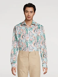 Contemporary-Fit Long-Sleeve Shirt Floral Print