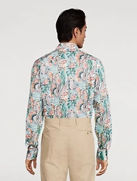Contemporary-Fit Long-Sleeve Shirt Floral Print