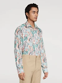 Contemporary-Fit Long-Sleeve Shirt Floral Print