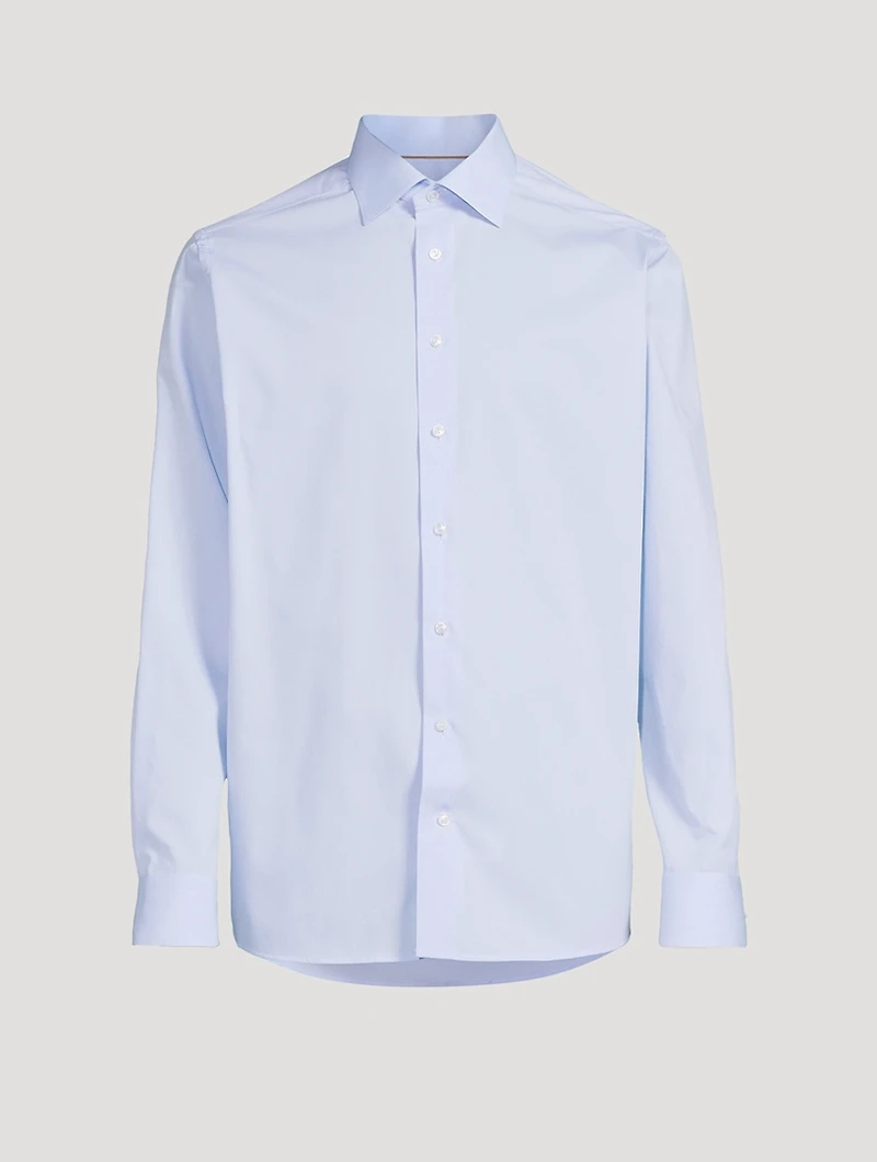 Contemporary-Fit Pique Long-Sleeve Shirt