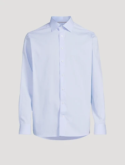 Contemporary-Fit Pique Long-Sleeve Shirt