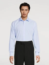 Contemporary-Fit Pique Long-Sleeve Shirt