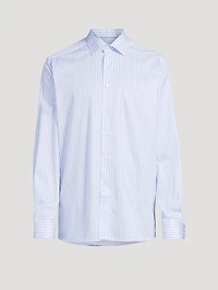 Contemporary-Fit Elevated Shirt Bengal Stripe Print