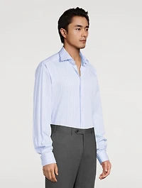 Contemporary-Fit Elevated Shirt Bengal Stripe Print