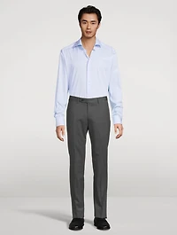 Contemporary-Fit Elevated Shirt Bengal Stripe Print