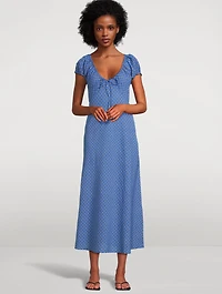 Sofia Voile Dress Check Print
