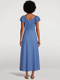 Sofia Voile Dress Check Print