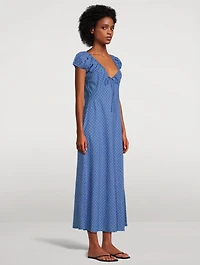 Sofia Voile Dress Check Print