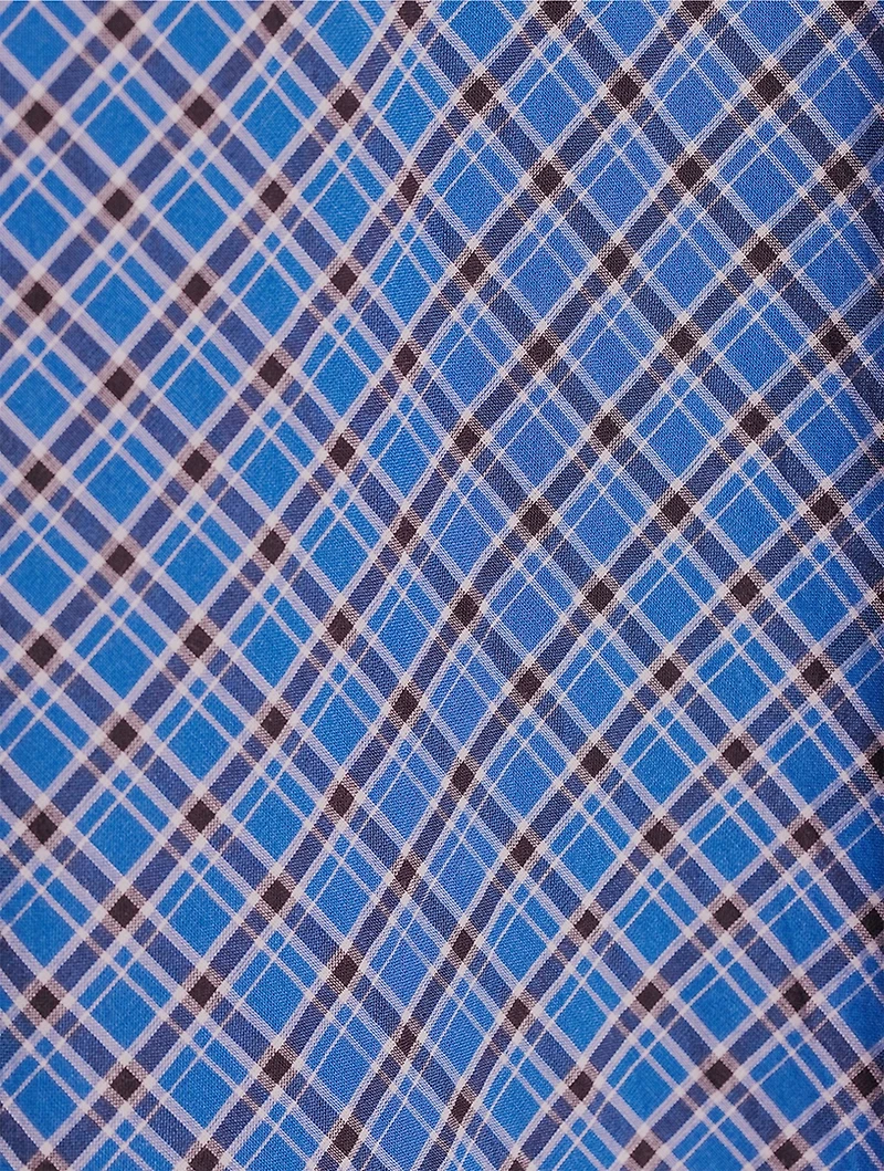 Sofia Voile Dress Check Print