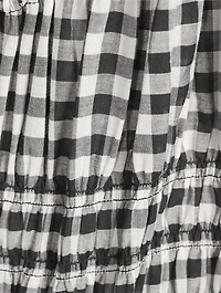 Ischia Midi Dress Gingham Print