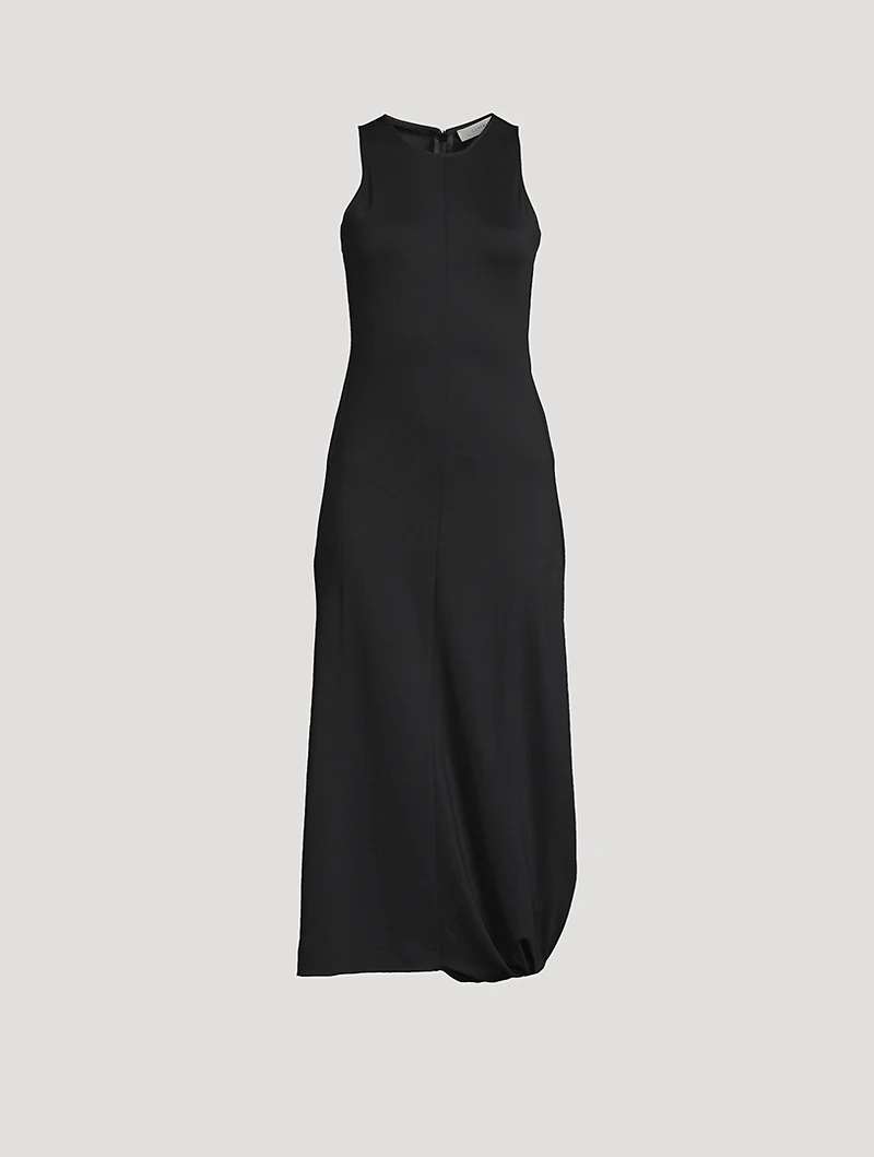 Twisted-Hem Maxi Dress