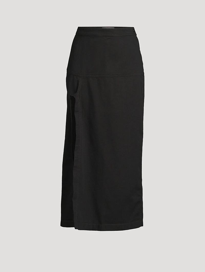 Denim Midi Skirt
