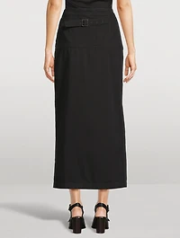 Denim Midi Skirt