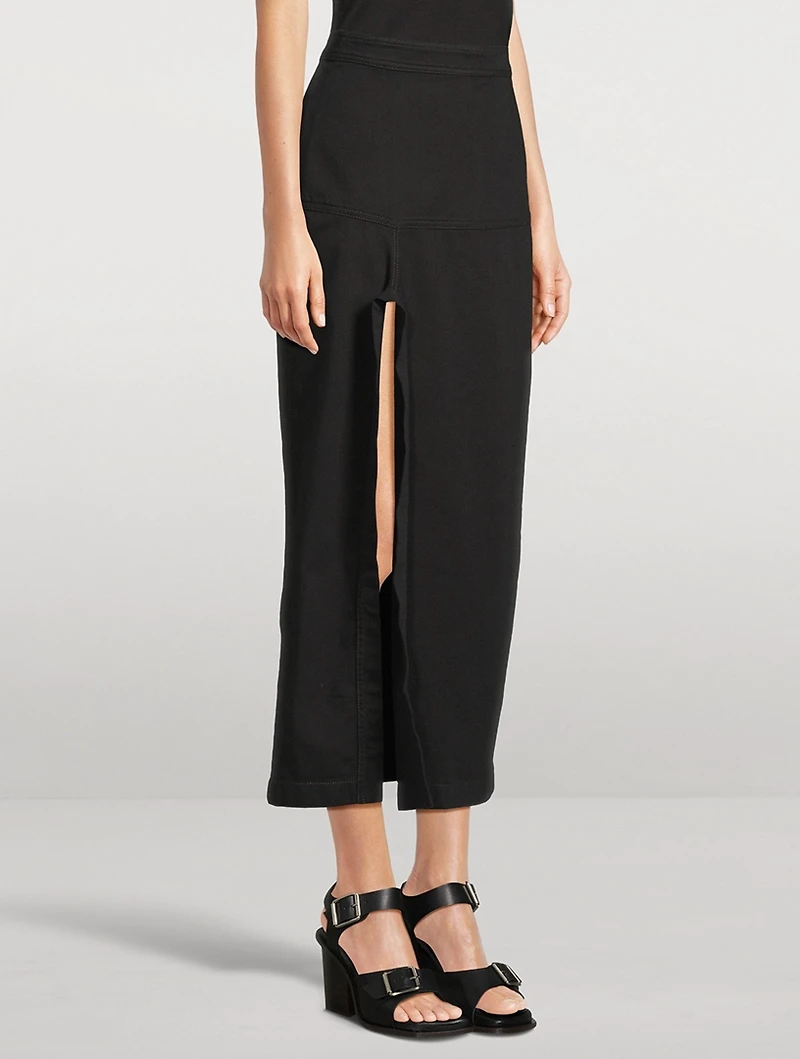 Denim Midi Skirt