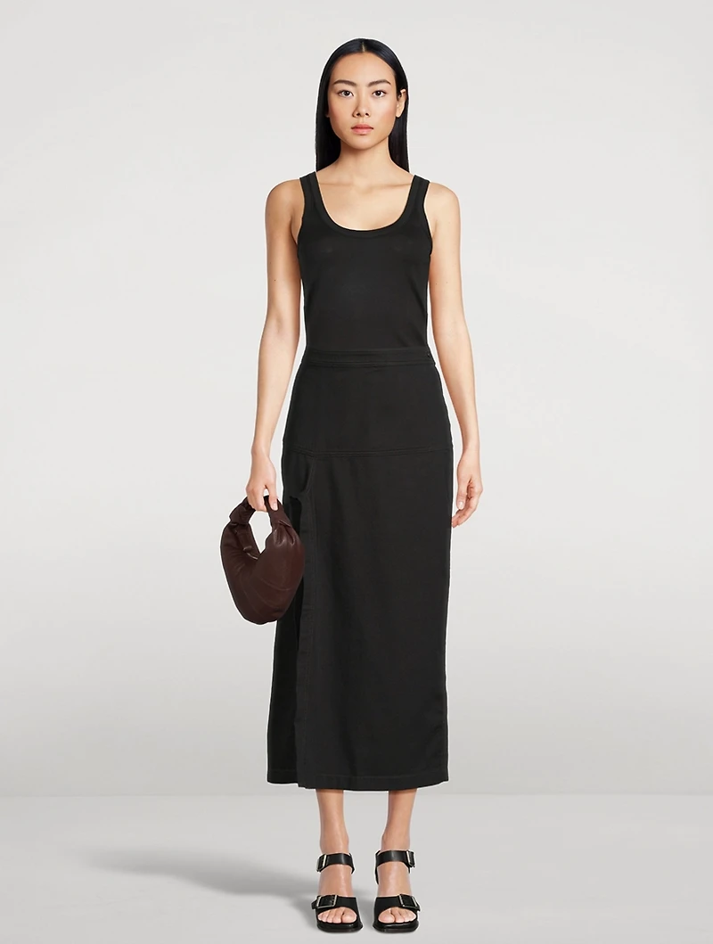 Denim Midi Skirt
