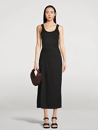 Denim Midi Skirt