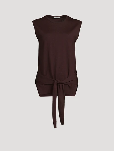 Trompe L'œil Sleeveless Sweater