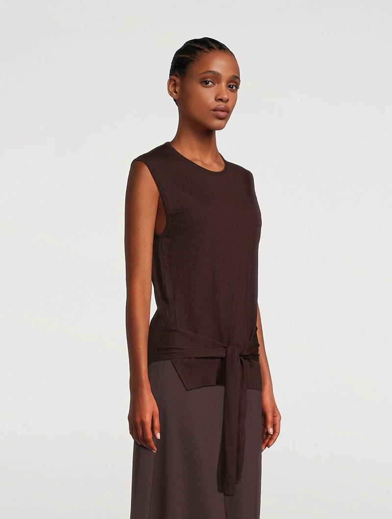 Trompe L'œil Sleeveless Sweater