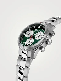 Startimer Pilot Chronograph Big Date Stainless Steel Bracelet Watch