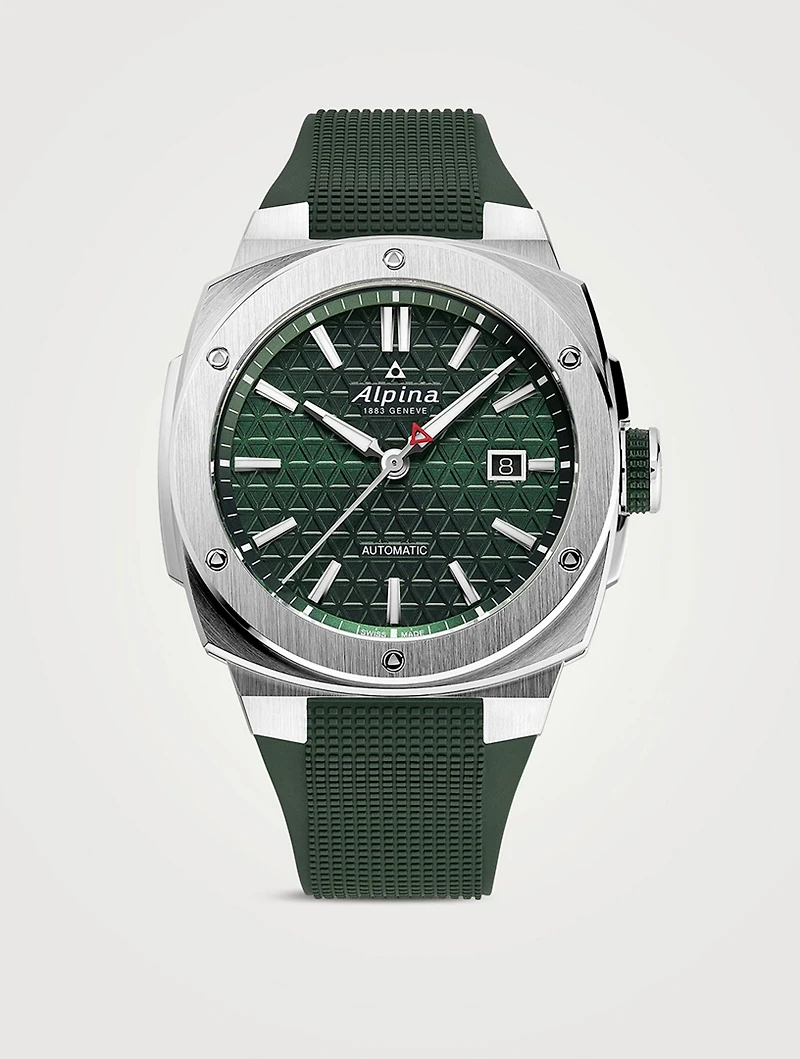 Alpiner Extreme Automatic Stainless Steel Rubber Strap Watch