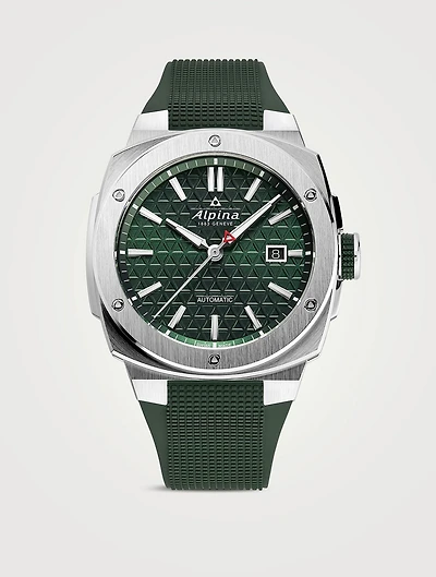 Alpiner Extreme Automatic Stainless Steel Rubber Strap Watch