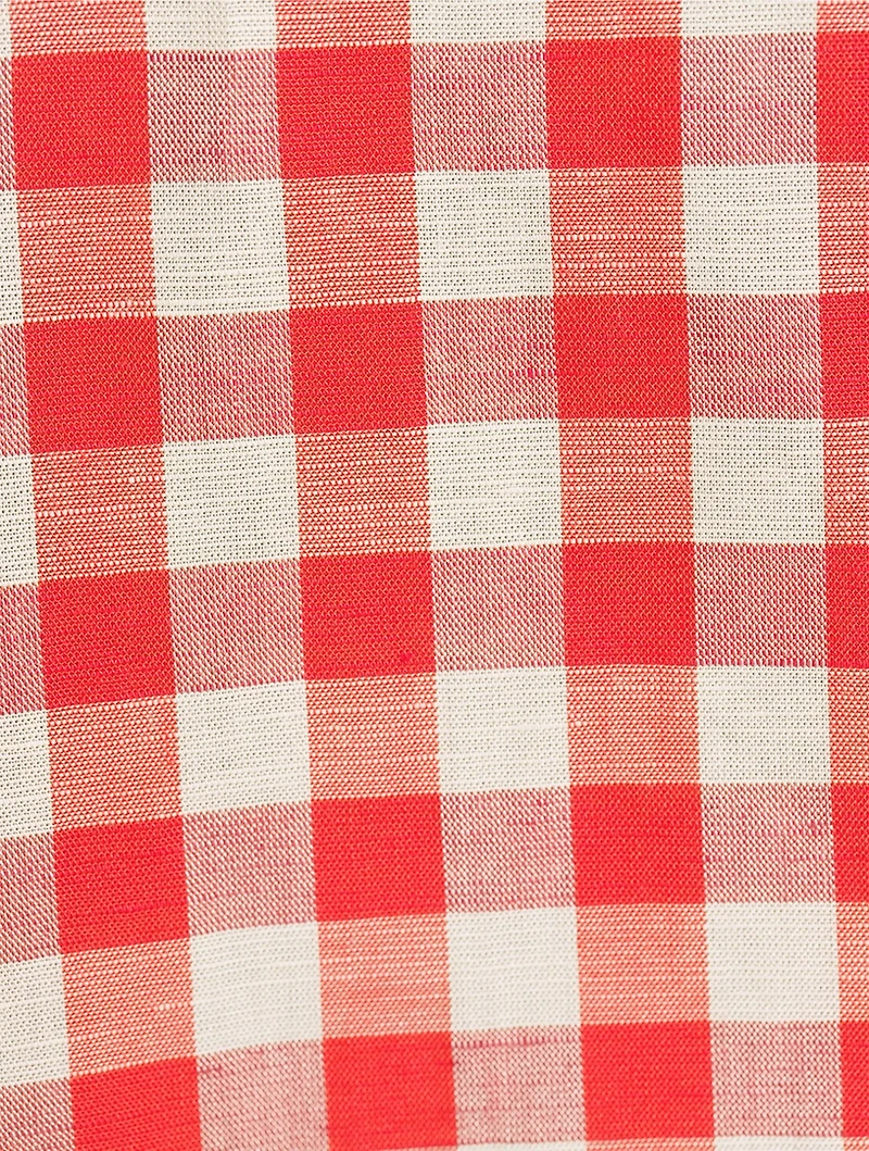 Coralie Shift Dress Gingham Print