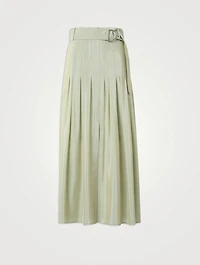 Pleated Midi Skirt