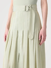 Pleated Midi Skirt