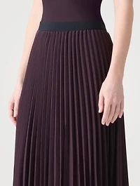 Plissé Midi Skirt